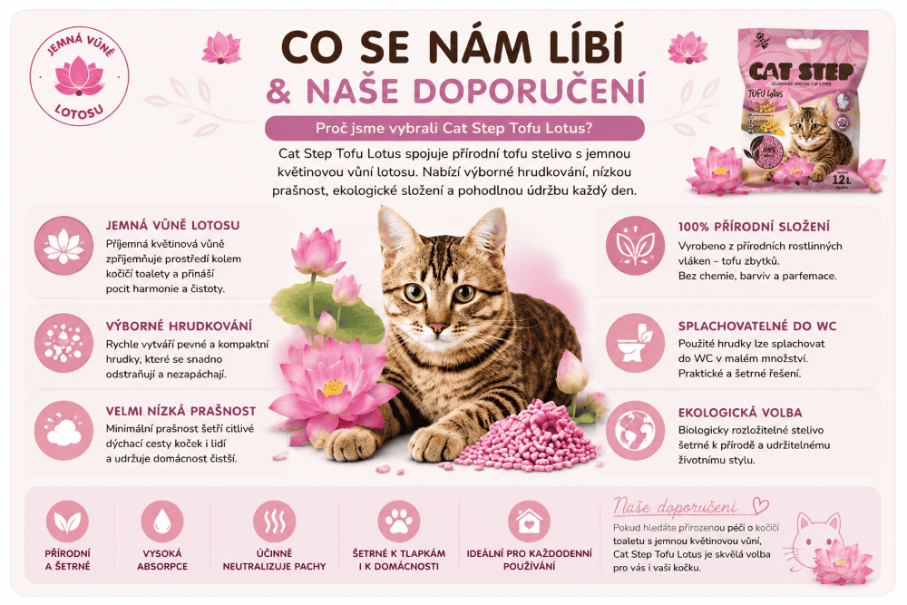 Cat Step Tofu Lotus co se nám líbí